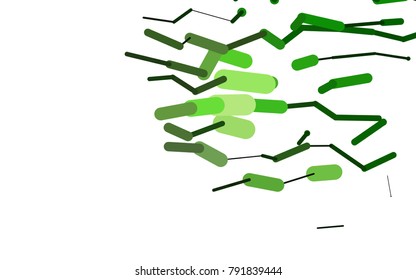 Dark Green vector background with straight lines. Decorative shining illustration with lines on abstract template. Best design for your ad, poster, banner.
