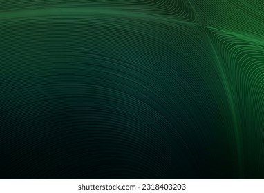 Dark Green vector background with stright stripes. Colorful shining illustration with lines on abstract template. Best design for your ad, poster, banner.