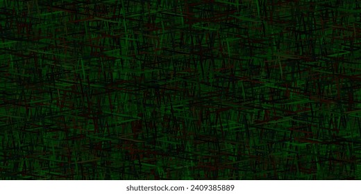 Dark Green vector background with stright stripes. Lines on blurred abstract background with gradient. Template for your beautiful backgrounds.