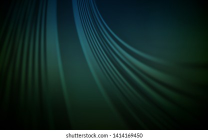Dark Green vector background with wry lines. An elegant bright illustration with gradient. New composition for your brand book.