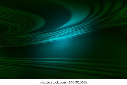 Dark Green vector background with wry lines. Colorful illustration in abstract style with gradient. Template for cell phone screens.