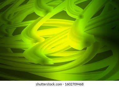 Dark Green vector background with wry lines. An elegant bright illustration with gradient. New composition for your brand book.