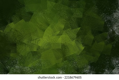Fondo vector verde oscuro con líneas irregulares. Una brillante ilustración, que consiste en líneas curvas. Diseño abstracto para su sitio web.