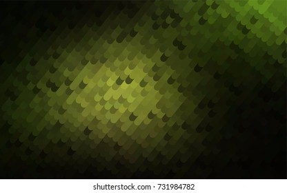 Dark Green vector bandy template. Creative geometric illustration in Origami style with gradient. The completely new template can be used for your brand book.
