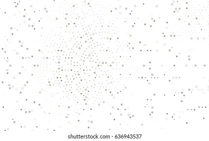 Dark Green vector banner with circles, spheres. Abstract spots. Background of Art bubbles in halftone style with colored gradient.