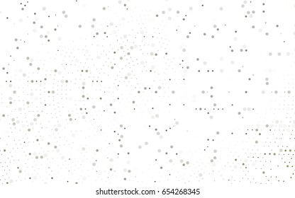 Dark Green vector banner with circles, spheres. Abstract spots. Background of Art bubbles in halftone style with colored gradient.