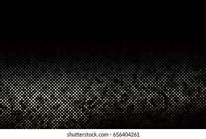 Dark Green vector banner with circles, spheres. Abstract spots. Background of Art bubbles in halftone style with colored gradient.