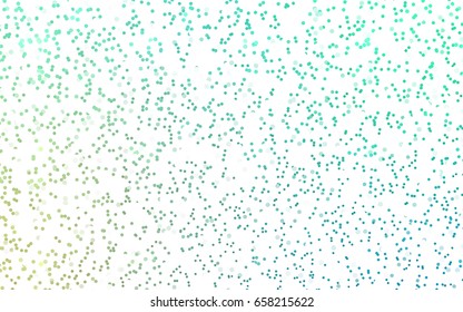 Dark Green vector banner with circles, spheres. Abstract spots. Background of Art bubbles in halftone style with colored gradient.