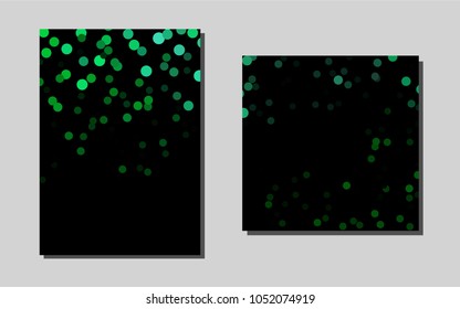 Dark Green vector banner for websites. Blurred decorative design in abstract style with textbox. Pattern for ads, leaflets, labels of your business.