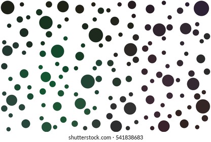 Dark Green Vector banners banners set of circles, spheres. Network design, technology science, vector illustration