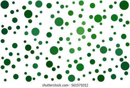 Dark Green Vector banners banners set of circles, spheres. Network design, technology science, vector illustration