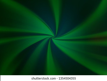 Dark Green vector blur pattern. Creative illustration in halftone style with gradient. The template can be used for your brand book.