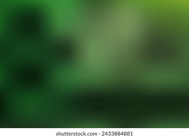 Dark Green vector blur pattern. Creative illustration in halftone style with gradient. Template for cell phones.