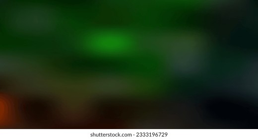 Dark green vector blur template. Colorful illustration with gradient in abstract style. Background for web designers.