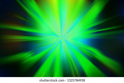 Dark Green vector blurred background. Creative illustration in halftone style with gradient. Completely new design for your business.