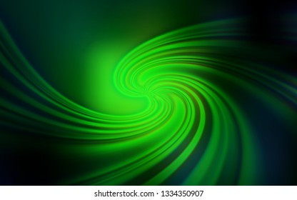 Dark Green vector blurred background. New colored illustration in blur style with gradient. New style design for your brand book.