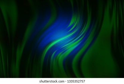 Dark Green vector blurred background. A completely new colored illustration in blur style. Smart design for your work.