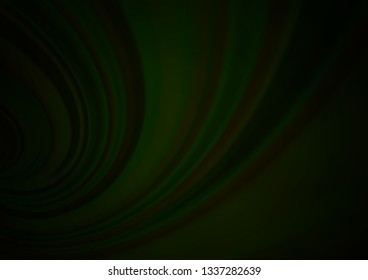 Dark Green vector blurred background. A completely new color illustration in a bokeh style. Brand new design for your business.