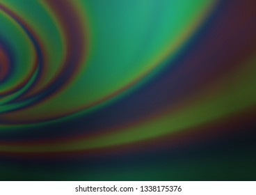 Dark Green vector blurred background. Colorful abstract illustration with gradient. A completely new template for your design.