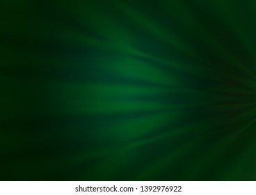 Dark Green vector blurred background. Glitter abstract illustration with an elegant design. The best blurred design for your business.