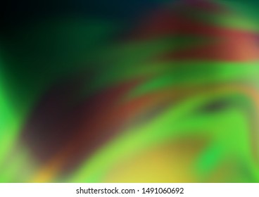 Dark Green vector blurred background. Colorful abstract illustration with gradient. A new texture for your design.