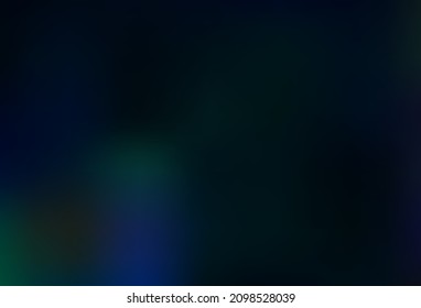 Dark Green vector blurred background. Colorful abstract illustration with gradient. Template for cell phones.
