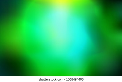 Dark Green vector blurred bright template. Glitter abstract illustration with an elegant design. A new texture for your design.
