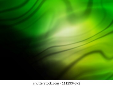 Dark Green vector blurred bright template. Creative illustration in halftone style with gradient. A completely new design for your business.