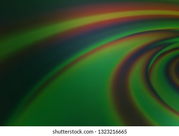 Dark Green vector blurred bright pattern. An elegant bright illustration with gradient. The best blurred design for your business.