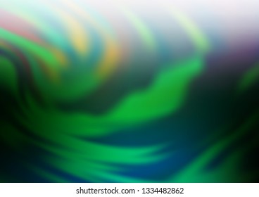 Dark Green vector blurred bright pattern. Modern geometrical abstract illustration with gradient. The blurred design can be used for your web site.