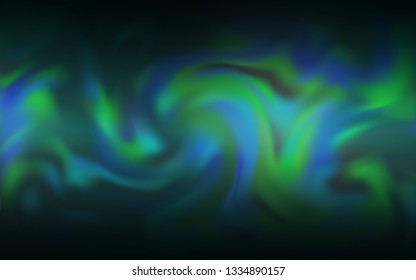 Dark Green vector blurred bright texture. A completely new colored illustration in blur style. New style design for your brand book.