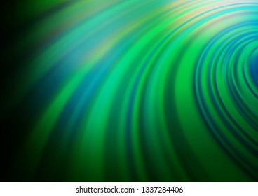 Dark Green vector blurred bright template. Glitter abstract illustration with an elegant design. Brand new design for your business.