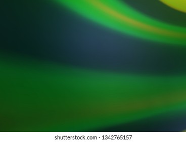 Dark Green vector blurred bright pattern. Glitter abstract illustration with an elegant design. A new texture for your design.
