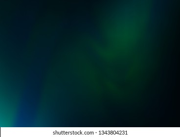 Dark Green vector blurred bright pattern. Modern geometrical abstract illustration with gradient. A completely new design for your business.
