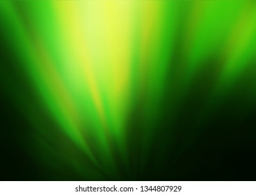 Dark Green vector blurred bright template. Creative illustration in halftone style with gradient. A completely new design for your business.