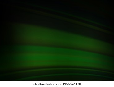 Dark Green vector blurred bright background. Colorful illustration in blurry style with gradient. The background for your creative designs.