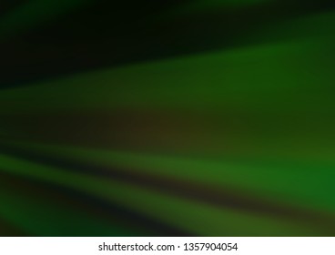 Dark Green vector blurred bright background. Colorful illustration in blurry style with gradient. The template can be used for your brand book.