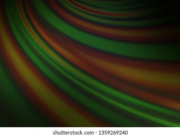 Dark Green vector blurred bright background. Glitter abstract illustration with an elegant design. A completely new template for your design.