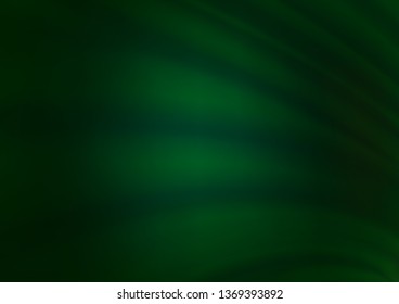 Dark Green vector blurred bright background. Glitter abstract illustration with an elegant design. A new texture for your design.
