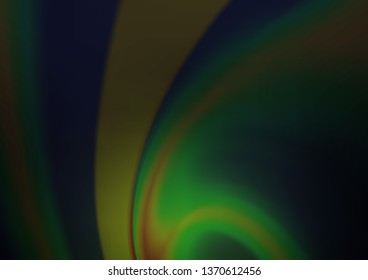 Dark Green vector blurred bright template. Glitter abstract illustration with an elegant design. A completely new template for your design.