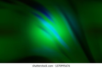Dark Green vector blurred bright pattern. Glitter abstract illustration with gradient design. Elegant background for a brand book.
