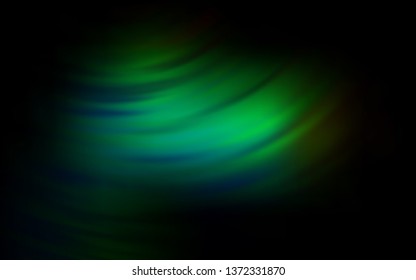 Dark Green vector blurred bright template. Colorful illustration in abstract style with gradient. Background for a cell phone.