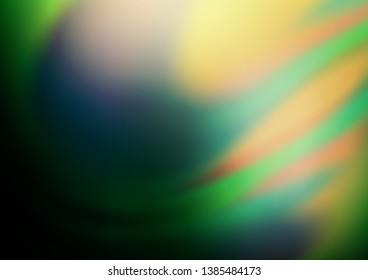 Dark Green vector blurred bright pattern. Colorful illustration in blurry style with gradient. The best blurred design for your business.