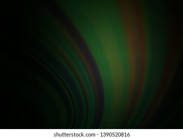 Dark Green vector blurred bright pattern. Creative illustration in halftone style with gradient. A completely new template for your design.