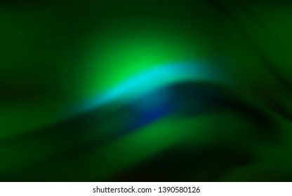 Dark Green vector blurred bright texture. Modern abstract illustration with gradient. Blurred design for your web site.