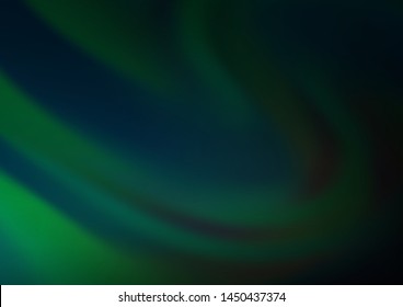 Dark Green vector blurred bright template. Glitter abstract illustration with an elegant design. A completely new template for your design.