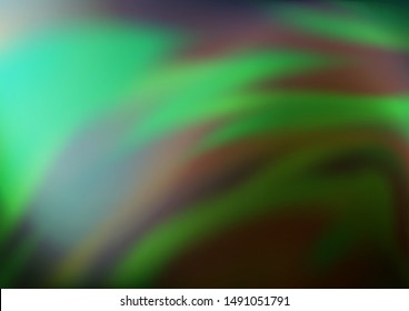 Dark Green vector blurred bright template. Modern geometrical abstract illustration with gradient. Brand new design for your business.