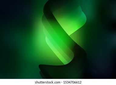 Dark Green vector blurred bright template. Colorful abstract illustration with gradient. Background for designs.