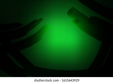 Dark Green vector blurred bright template. Colorful illustration in abstract style with gradient. Elegant background for a brand book.