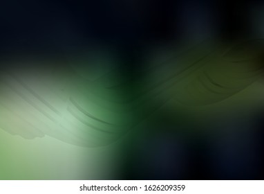 Dark Green vector blurred bright texture. Colorful illustration in abstract style with gradient. New style design for your brand book.